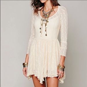 Free People Intimately Sheer Lace Slip Dress